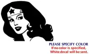 Wonder Woman Face Funny Game Nice Vinyl Sticker Decal Car Window bumper Wall 7"
