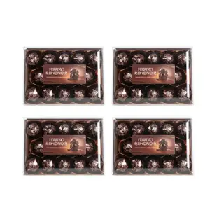 【金莎】德國FERRERO RONDNOIR 黑金莎巧克力14入x4盒(黑巧克力朗莎 頂級巧克力)