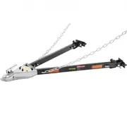 VEVOR Tow Bar, 2495 kg Towing Capacity with Chains, Powder-Coating Alloy Steel Bumper-Mounted Universal Towing Bar, Coupler Fits 5cm Ball Hitch, 100 c