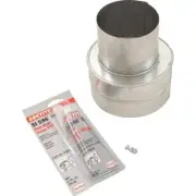 Pentair 77707-0076 Vertical Venting Negative Pressure Metal Flue Collar...