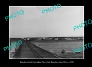 OLD LARGE HISTORIC PHOTO STANSBURY SOUTH AUSTRALIA THE TOWN & JETTY c1903