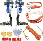 Fepinc Climbing Spike, Adjustable Tree Climbing Step Gear with Extra Multi-Functional Straps for Outdoor Jungle Survival Fruit Picking