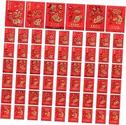 UTHCLO 60pcs Rabbit Year Red Envelopes Creative Festival Red Packets with Unique Designs for Year Celebrations Material for Blessings and