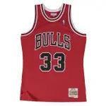 【NBA】M&N G2二代 SWINGMAN復古球衣 公牛隊 97-98 #33 SCOTTIE PIPPEN 紅(SMJYGS18153-CBUSCAR97SPI)