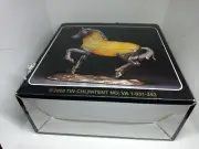 1999 TIN CHI ANDREA BY SADEK SOLID BRASS HORSE AMBER ACCENT LAMP ORIGINAL BOX