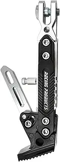 Universal Motorcycle Kickstand Side Support Kick Bracket Foot Stand Adjustable Side Tripod Alloy Motorbike Parking Kickstand(Titanium)