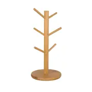 Coffee Tea Cup Holder Wooden Tree Rack Mug Stand Kitchen Storage Rack Hanger