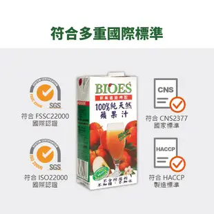 【囍瑞 BIOES】隨身瓶100%純天然柳橙汁原汁(200ml - 24入) (0.2折)