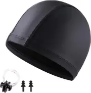 Ginojex Swim Caps Swimming Bathing Hat Lycra Fabric PU Coating Elastic Waterp...