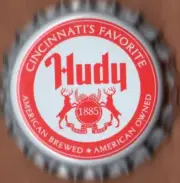 USA Plastic Lined Beer Crown Bottle Cap: Hudepohl Brewing