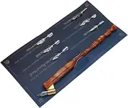 TEUOPIOE Calligraphy Oblique Nib Pen Point Holder, English Calligraphy Pen Nib Holder Antique Copperplate Script Handed Dip Pen & 6 Flat Nibs(Brown)