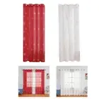 Tulle Curtain Curtain Drapes with Hole Window Drape Blackout Curtains for
