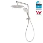 Brushed 10'' Rain Shower Head 3 Mode Hand Held 2 In 1 Set Wall Arm Round DIY