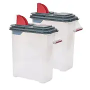 2-Pack Multi-Purpose Storage Bins – 40lb Airtight Dispensers for Pellets, Grains