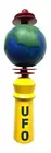*NEW* HARPOON UFO - HEFEWEIZEN UNFILTERED WHEAT - BEER TAP HANDLE SHORTY EARTH
