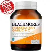 Blackmores Horseradish Garlic + C 90 Tablets with Vitamin C Immune System Health