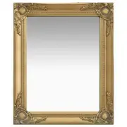 Wall Mirror Baroque Style 50x60 cm Gold