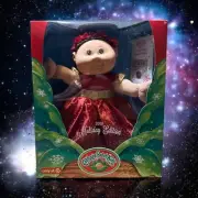 WCT Cabbage Patch Kids 2018 Holiday Edition 14" Vinyl & Cloth Girl Doll In Dress