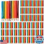 Cholemy 100 Sets Mini Colored Pencils 3.5 Inch Portable Short Color Pencil Bu