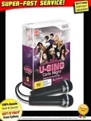 U-Sing Girls Night Karaoke Singing Game Wii +U +2 mics NEW OZI 2 USB microphones