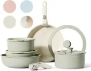 Pots and Pans Set, Nonstick Cookware Set Detachable Handle, 11Pcs Induction Kitc