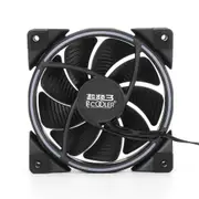 12V DC 12cm Both Side RGB Light Computer Case Cooling Fan D Port 4Pin PC Cooler Heatsink