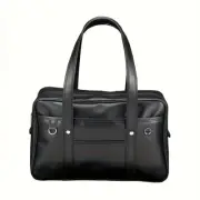 JK Style PU Shoulder Bag Waterproof Men's Women's Commuter Document Backpack