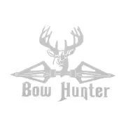 Reflective Bumper Decal Silver Tone Square BOW HUNTER Personalized Decoration