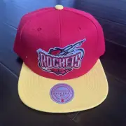 Mitchell & Ness NBA Houston Rockets Reload HWC Snapback Hat red yellow