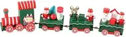 Desktop Decor Santa Train Christmas Train Ornament Holiday Train Kids Mini Xmas Train Kindergarten Xmas Train Toy Christmas Desktop Toys Lawn Child Small Train Wooden