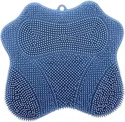 Baluue Shower Foot Scrubber Mat Back Washer Pad Exfoliating Bath Wash Pad Wall Mounted Slip Cushion for Cleaner Men