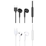 In-Ear USB C Headphone for Pc Hifi Stereo Wired Earphones with Microphone