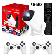 Android 11 P30MAX Retro Game Projector 1280x720P Dual WIFI BT5.4 Portable