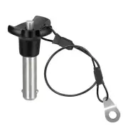 304 Stainless Steel Push-Button Locking Pin with 24.5cm Rope (10mm-25mm)