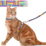 Cat Harness and Leash Escape Proof Adjustable Cat Leash and Harness Set for W...