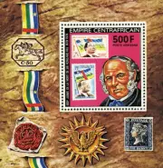 Anniversary of Rowland hill 1978 - Perforated - Block