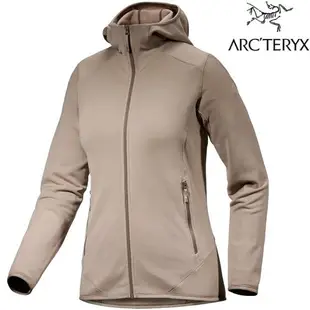 Arcteryx 始祖鳥 Kyanite Hoody 女款 彈性刷毛外套/Power Stretch保暖外套 X000006939 深煙燻棕 Dark Smoke Bluff