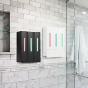 3 Chamber Shower Soap Dispenser 400ml Shampoo Dispenser Wall Mounted xigSD