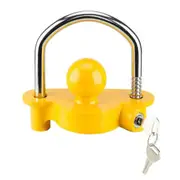 Trailer Hitch Lock Universal Coupling Tow Ball 2 Keys Caravan Parts Anti Theft