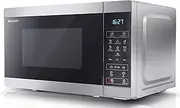 [Sharp] YC-MS02U-S Compact 20 Litre 800W Digital Microwave, 11 power levels, ECO Mode, defrost function, LED cavity light - Silver