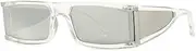 Square Sunglasses Women Retro Tempest Mirror Sun Glasses Vintage Punk Men Sunglass UV400