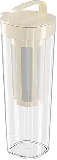 Iced Coffee Maker - Fruit Tea Sealed Kettle, Cold Brew Water Kettle | Iced Coffee Maker 1100ml Manual Ice Coffee Maker with Handle, Refrigerator Water Bottle with Filter, Summer for Hot Tea, Iced