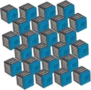 24pcs Powdered Pool Cue Billiard Tables Pool Table Billiard Balls Foldable Pool Cue Chalk Pool Chalk Cubes Pad Billiards Chalk Pool Stick Supplies Billiard Table Supplies Blue BESPORTBLE