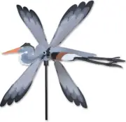 18" GREAT BLUE HERON WhirliGig Wind Spinner by Premier Kites & Designs
