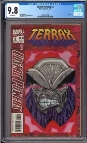 Cosmic Powers #2 CGC 9.8 White Pages Terrax Galactus