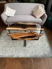 Ultra Clear Resin Epoxy Table, Coffee Table, Wooden Oval Table,Clear Epoxy Table