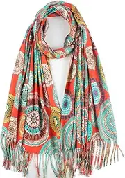 [Umjetnost] Women's Soft Cashmere Feel Scarf Long Warm Winter Scarves Pashmina Shawl Wrap