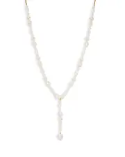 Nadri London Multi Pearl Y Necklace, 15-17