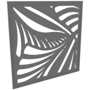 ProtectorAl 300-940w x 300-940h Light Charcoal Jungle Framed Composite Decorative Panel