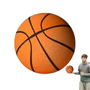 Noiseless Basketball | Quiet Dribbling Basketball | Soundless Basketball | Stress Relief Basketball | Quiet Basketball for Indoor Play Durable Construction PU for Dribbling On Any Surfaces